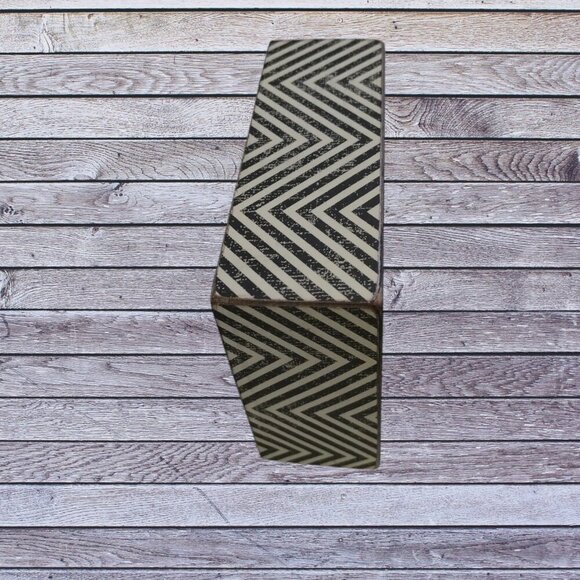 Primitives by Kathy Chevron Trimmed Box Sign One Drink Away 4X5 Inches - Picture 3 of 4